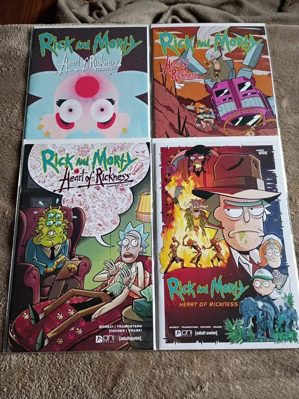Rick and Morty Heart of Rickness #1-4 NM complete series 4 Book Lot Vf To NM